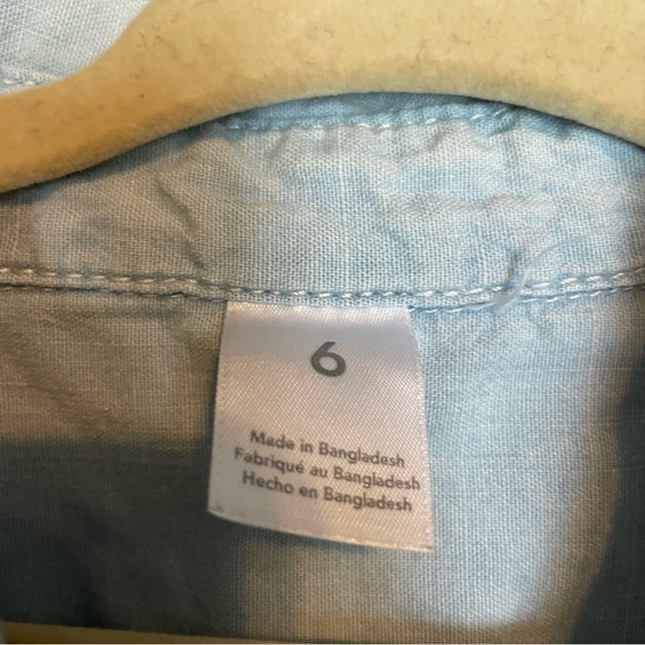 Carter’s Chambray Short Sleeve Top - Picture 3 of 5